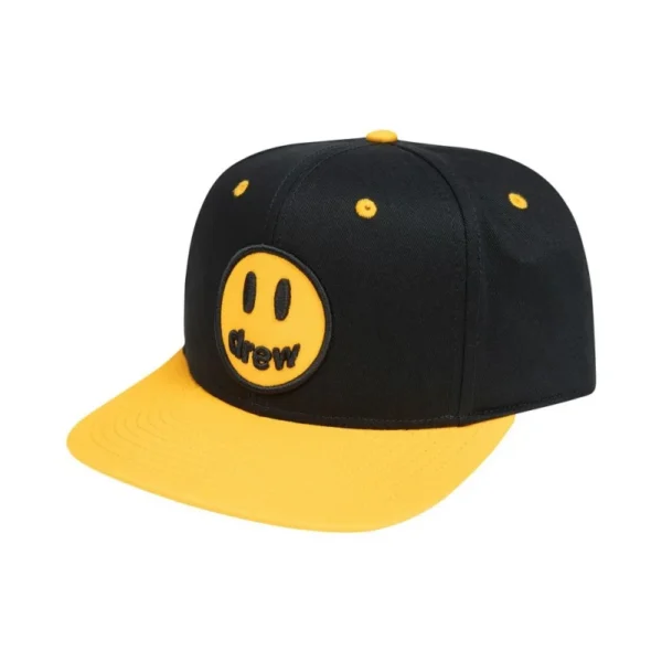 Black Drew House Mascot Snapback Hats