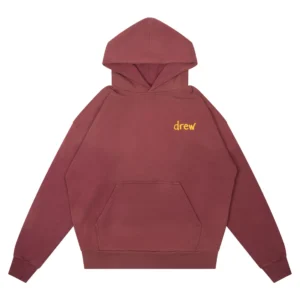 Scribble Hoodie Faded Maroon